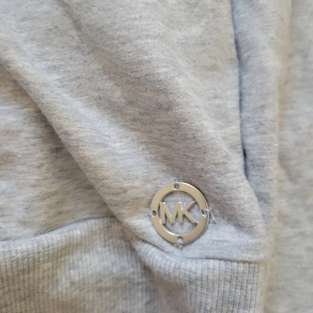 Michael Kors Grey Lace-Up Hoodie Sweatshirt XS - Picture 3 of 5
